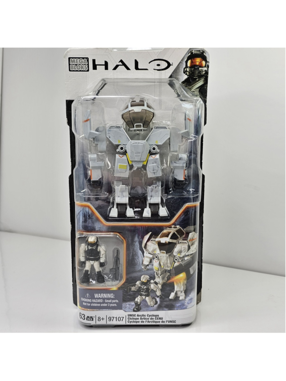 SEALED Mega Bloks Construx Halo 97107 UNSC Arctic Cyclops Building Block Model